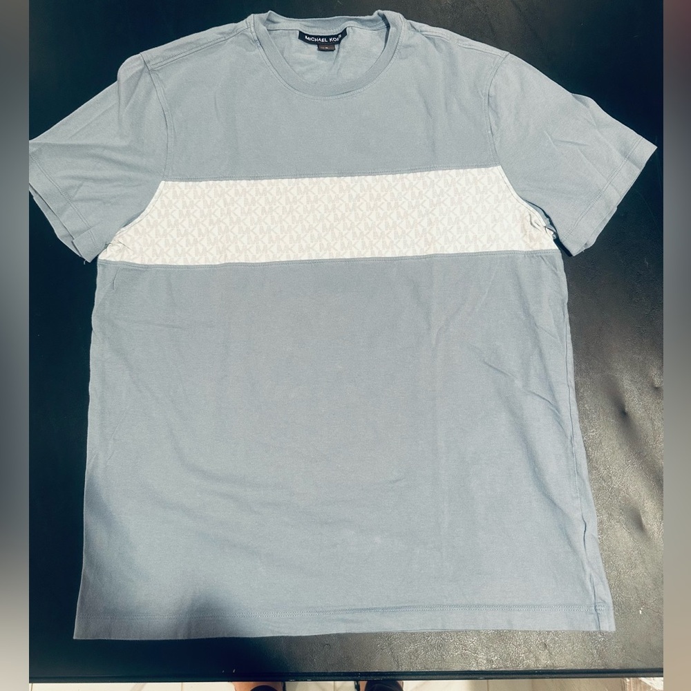 Michael Kors Men’s Shirt Light Blue 100% Cotton Size M